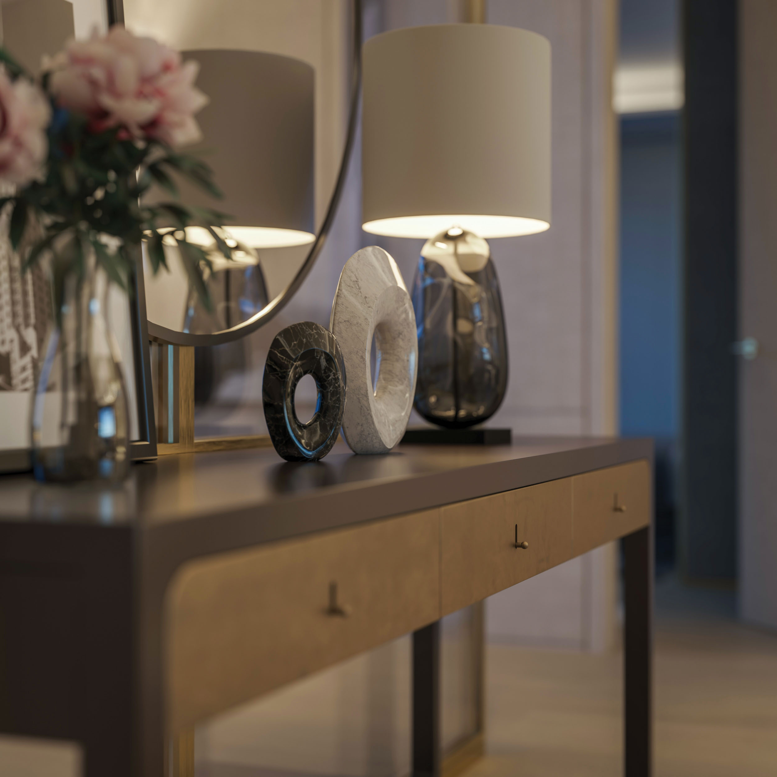 50 Scollard Condos Living Room Vignette 2