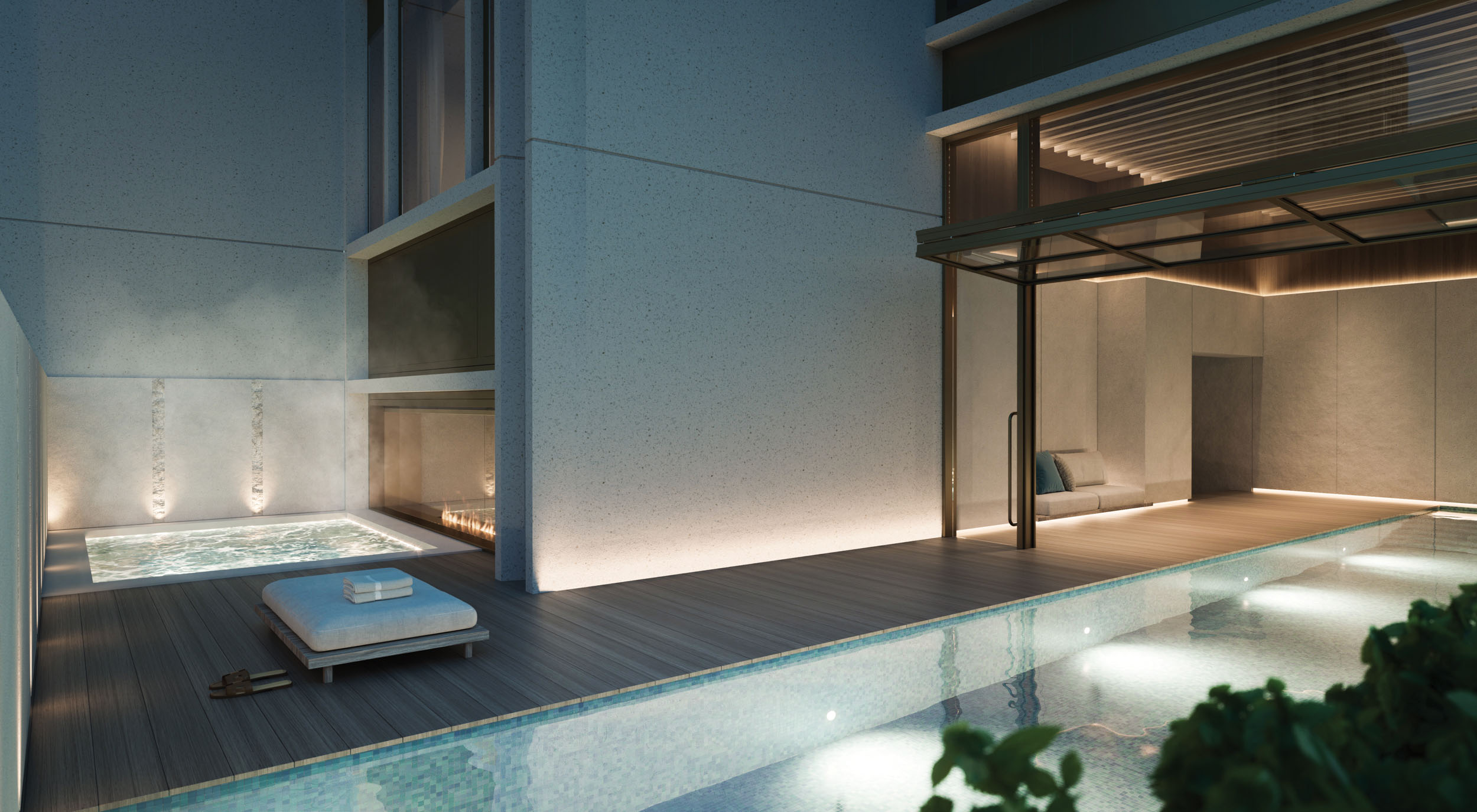 50 Scollard Condos HotTub Terrace