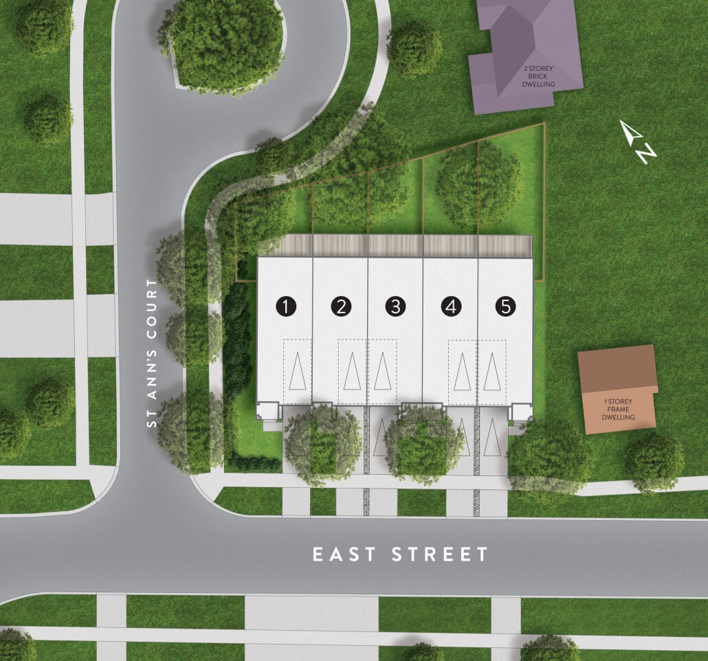 121 East Towns - siteplan