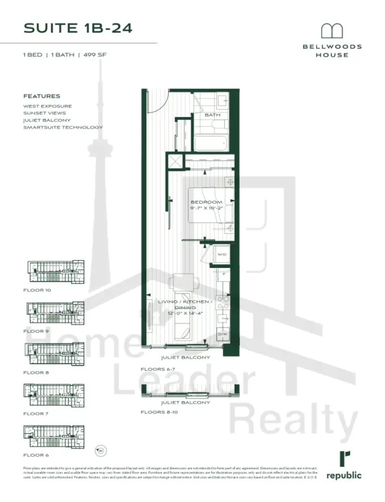Bellwoods-House-Condos-1B-24 SUITE floorplan