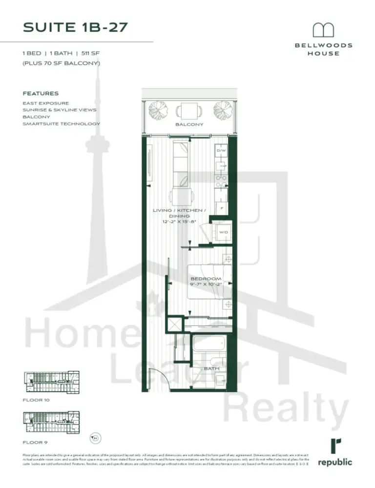 Bellwoods-House-Condos-1B-27 SUITE floorplan