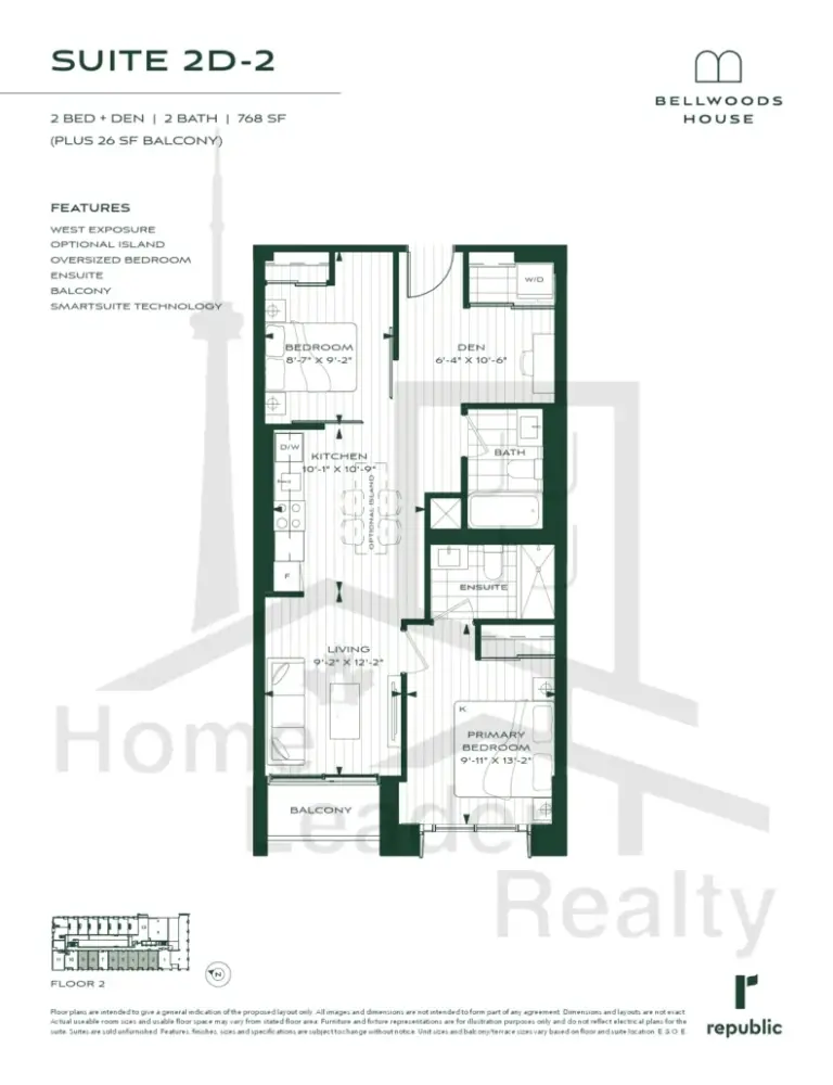 Bellwoods-House-Condos-2D-2 SUITE floorplan