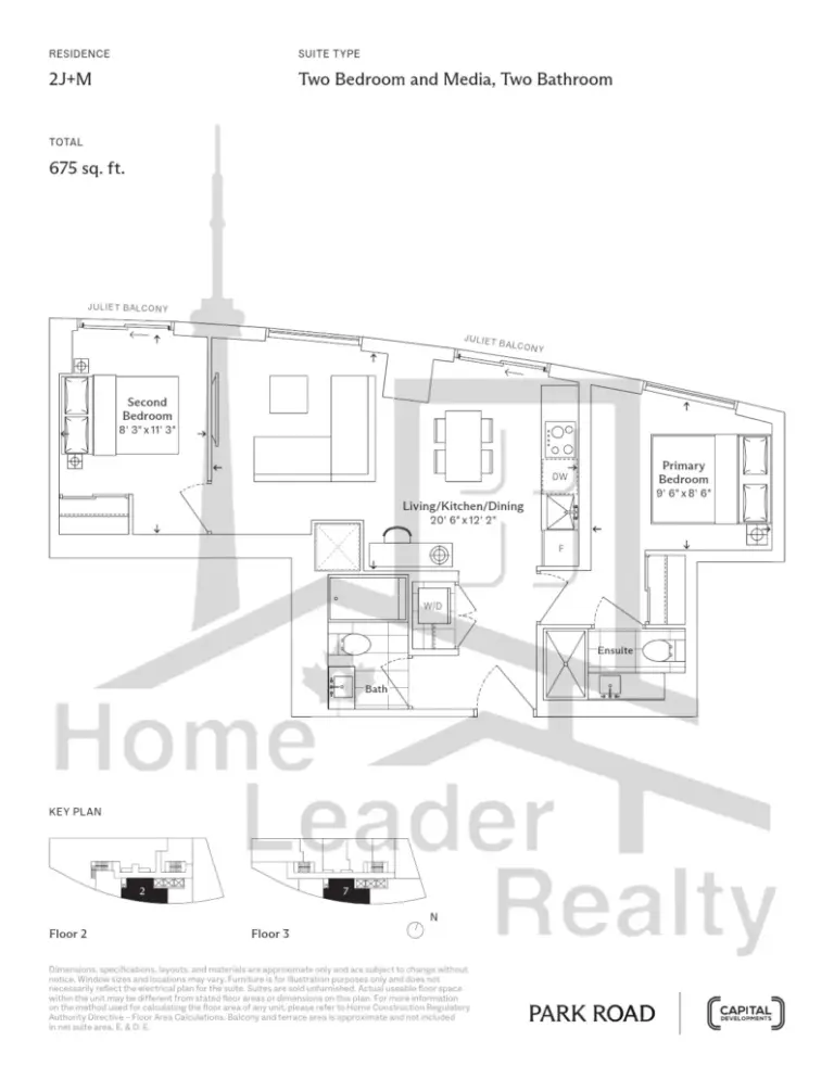 Park Road Condos - 2J+M - floorplan