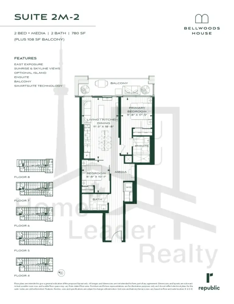 Bellwoods-House-Condos-2M-2 SUITE floorplan