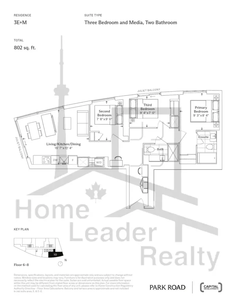 Park Road Condos - 3E+M - floorplan
