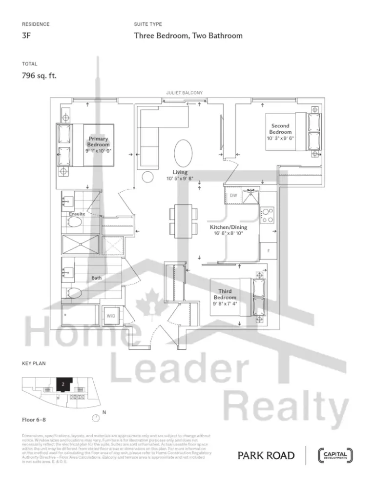 Park Road Condos - 3F - floorplan