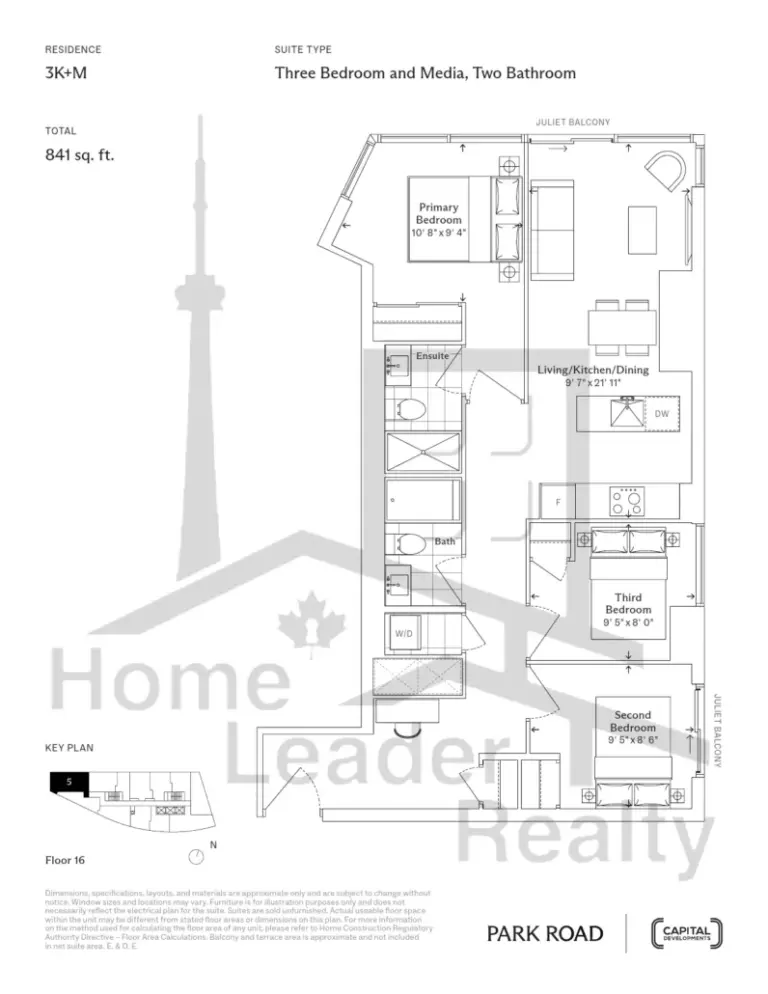 Park Road Condos - 3K+M - floorplan