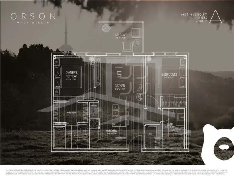 Orson Wolf Willow Condos - Unit 447 - floorplan