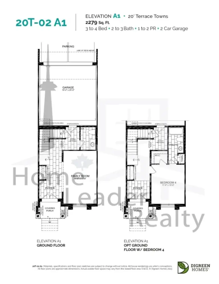 Nava oakville - 20T-02 A1 - floorplan