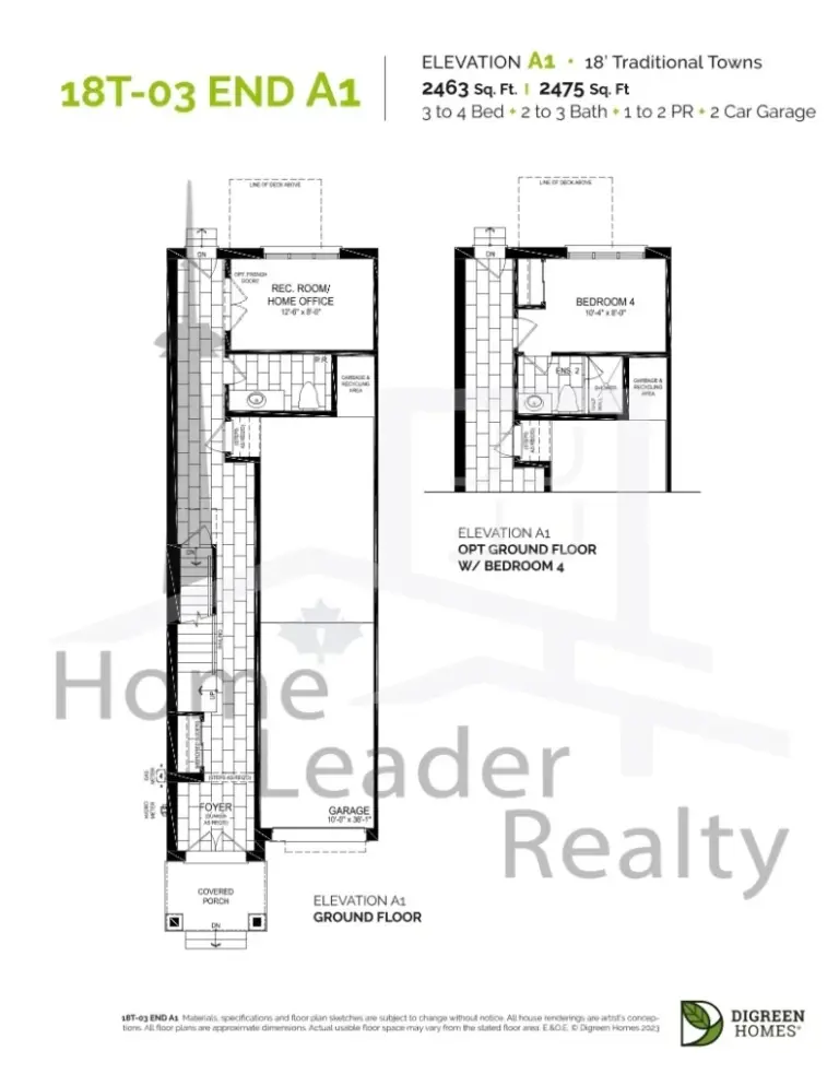 Nava oakville - 18T-03-END A1 - floorplan