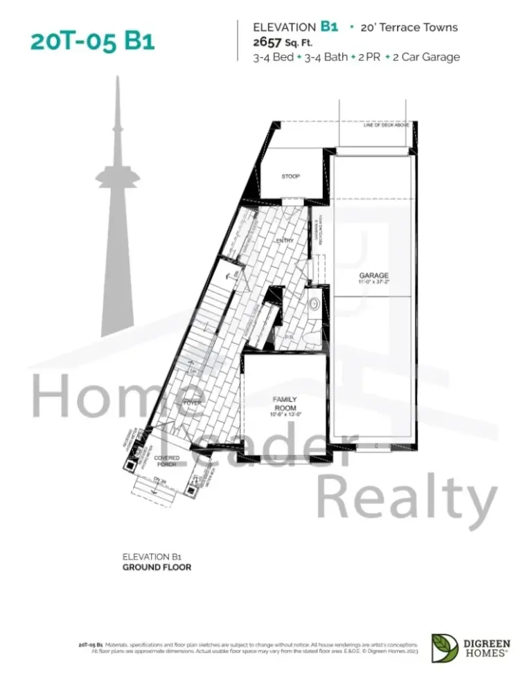 Nava oakville - 20T-05 B1 - floorplan