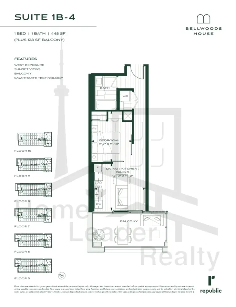 Bellwoods-House-Condos-SUITE 1B-4 floorplan