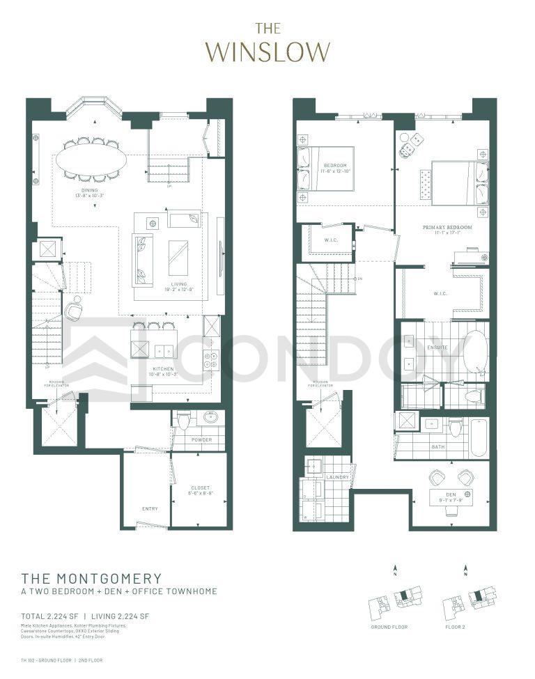 The Winslow Condos The Pinedale FloorPlan