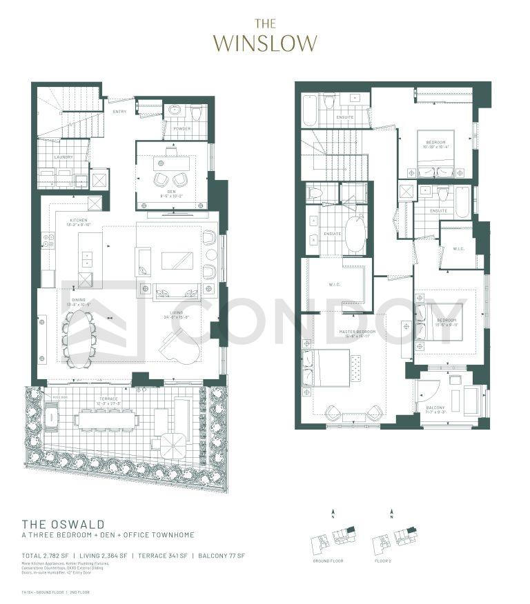 The Winslow Condos The Oswald FloorPlan