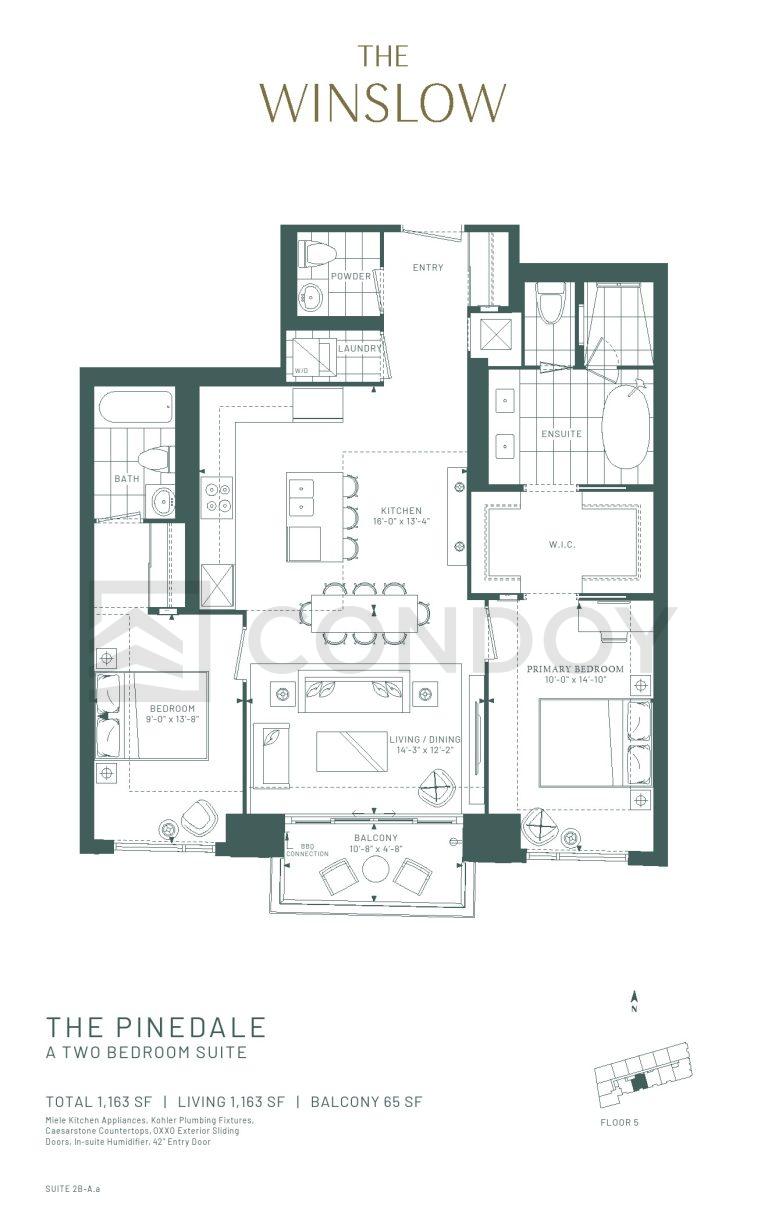 The Winslow Condos The Pinedale FloorPlan