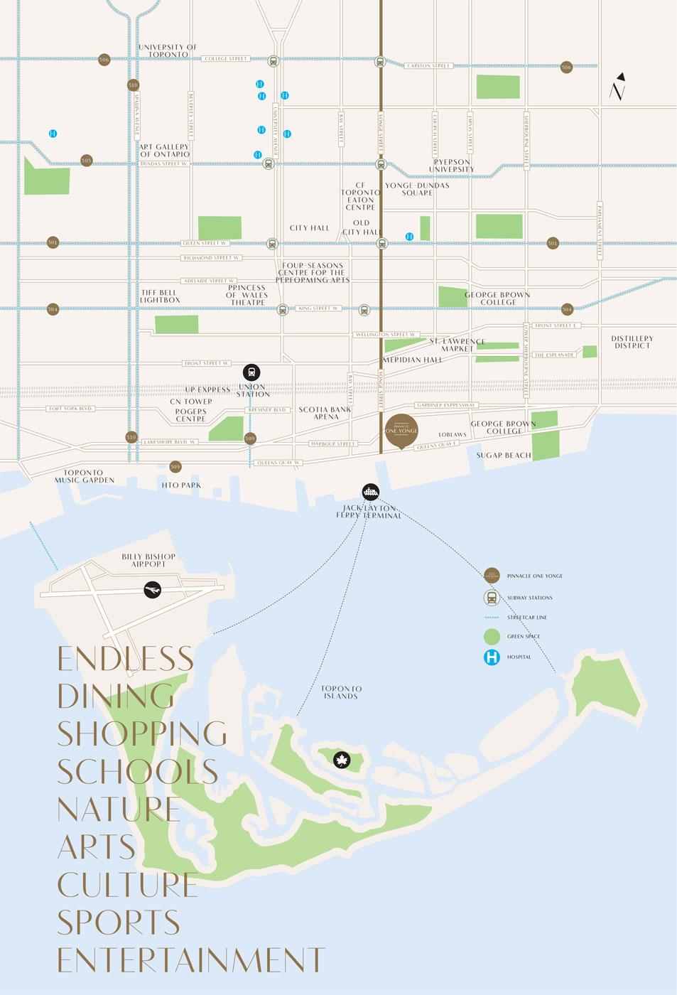 SkyTower Area Map