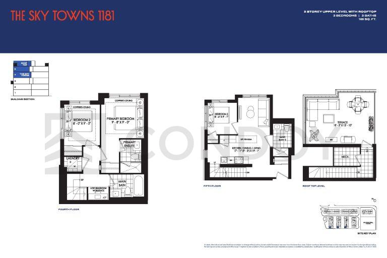 1181 Westshore at Long Branch Towns | The Sky Towns 1181 | 1181 SQF | 3B