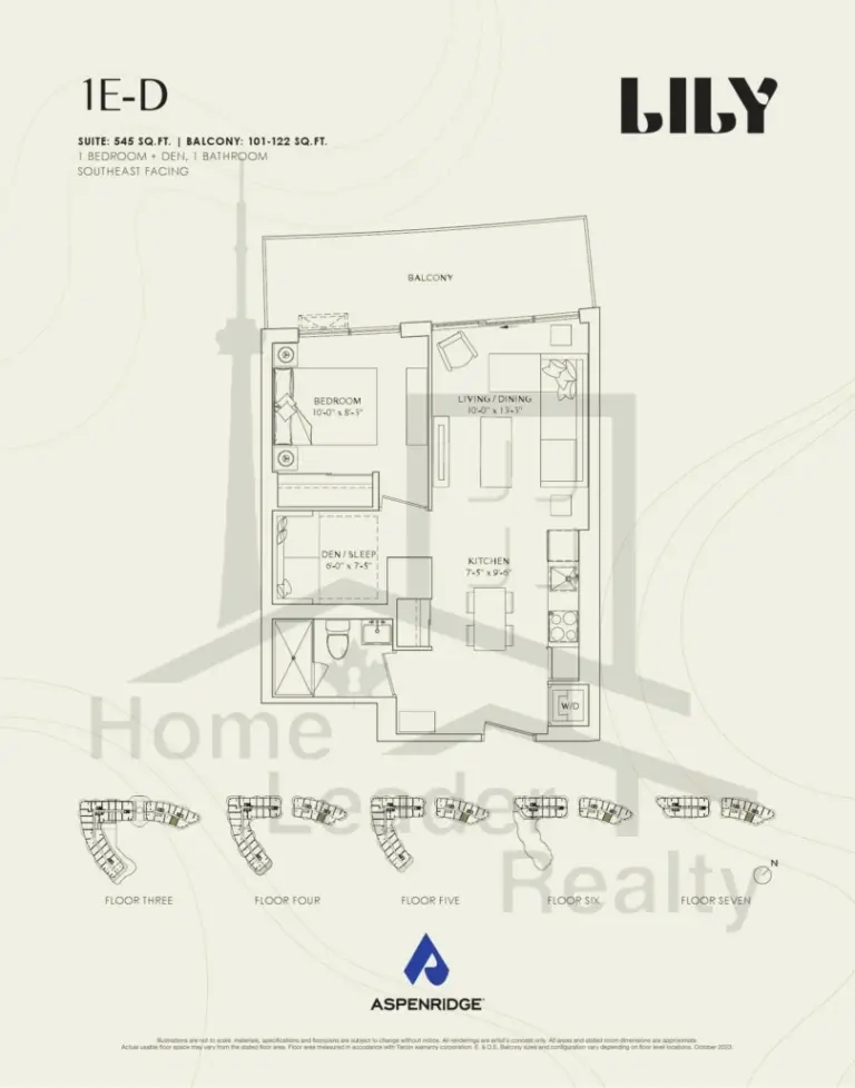 Lily-at-Crosstown-Condos-509-1E-D-floorplans