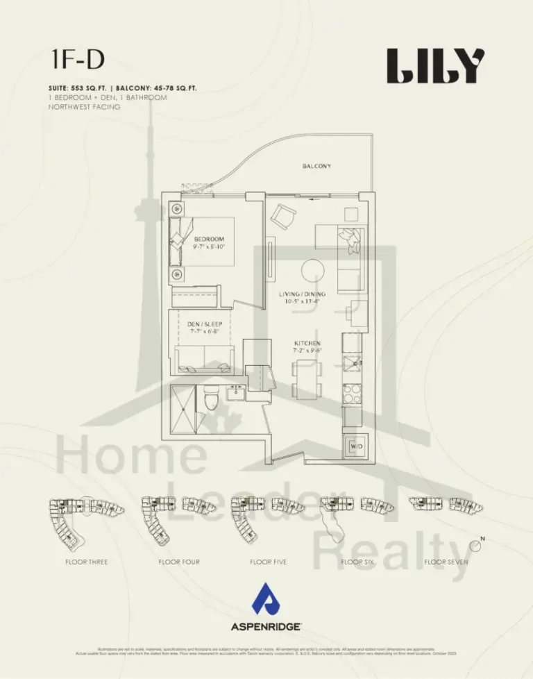 Lily-at-Crosstown-Condos-333-1F-D-floorplans
