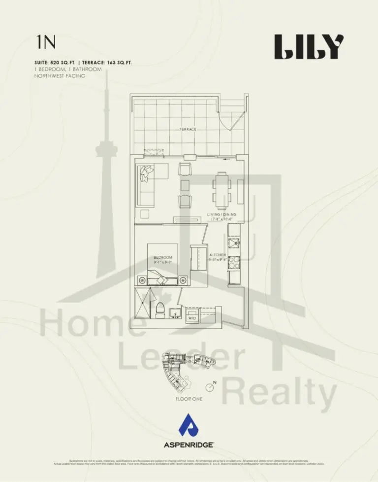 Lily-at-Crosstown-Condos-121-1N-floorplans