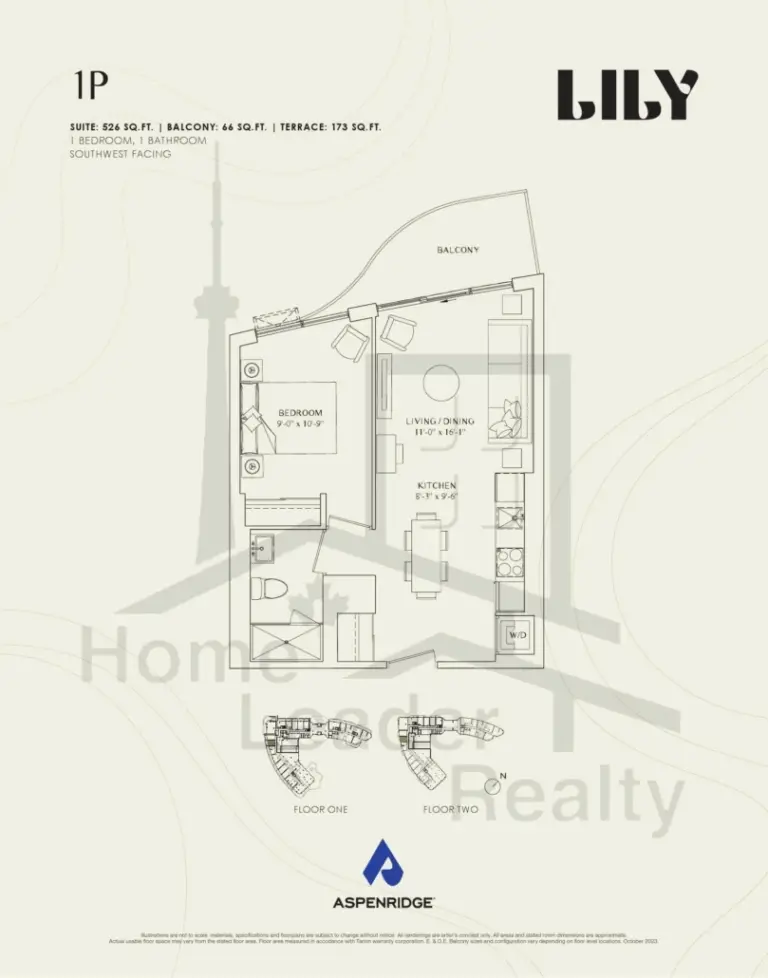 Lily-at-Crosstown-Condos-115-1P-floorplans