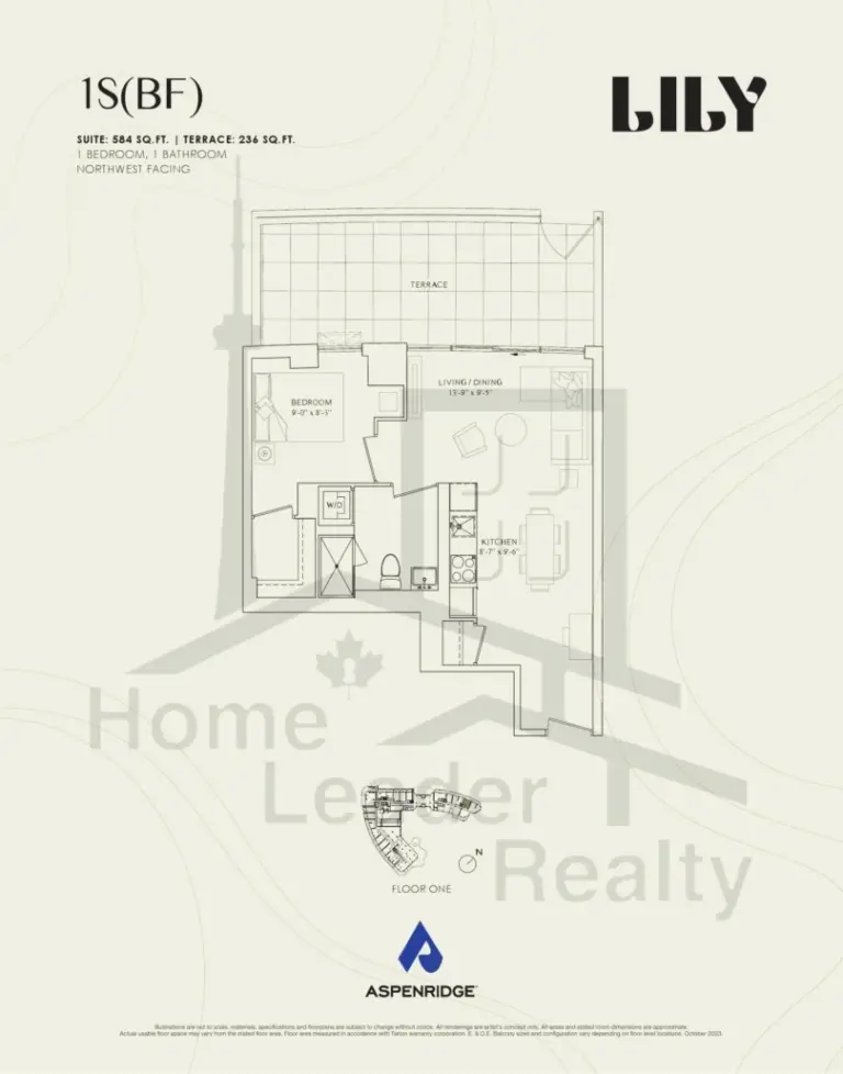 Lily-at-Crosstown-Condos-104-1S(BF)-floorplans