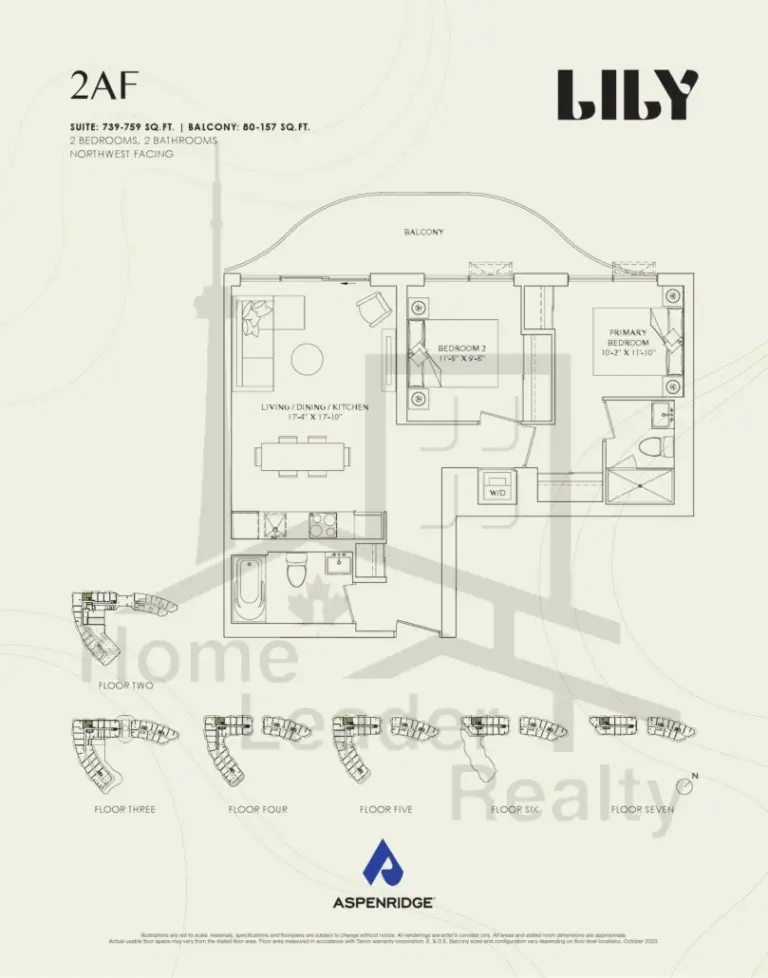 Lily-at-Crosstown-Condos-433-2AF-floorplans