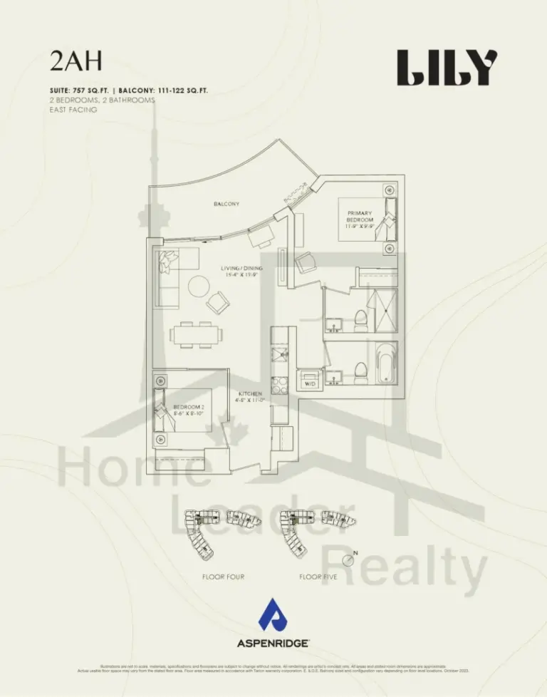 Lily-at-Crosstown-Condos-416-2AH-floorplans