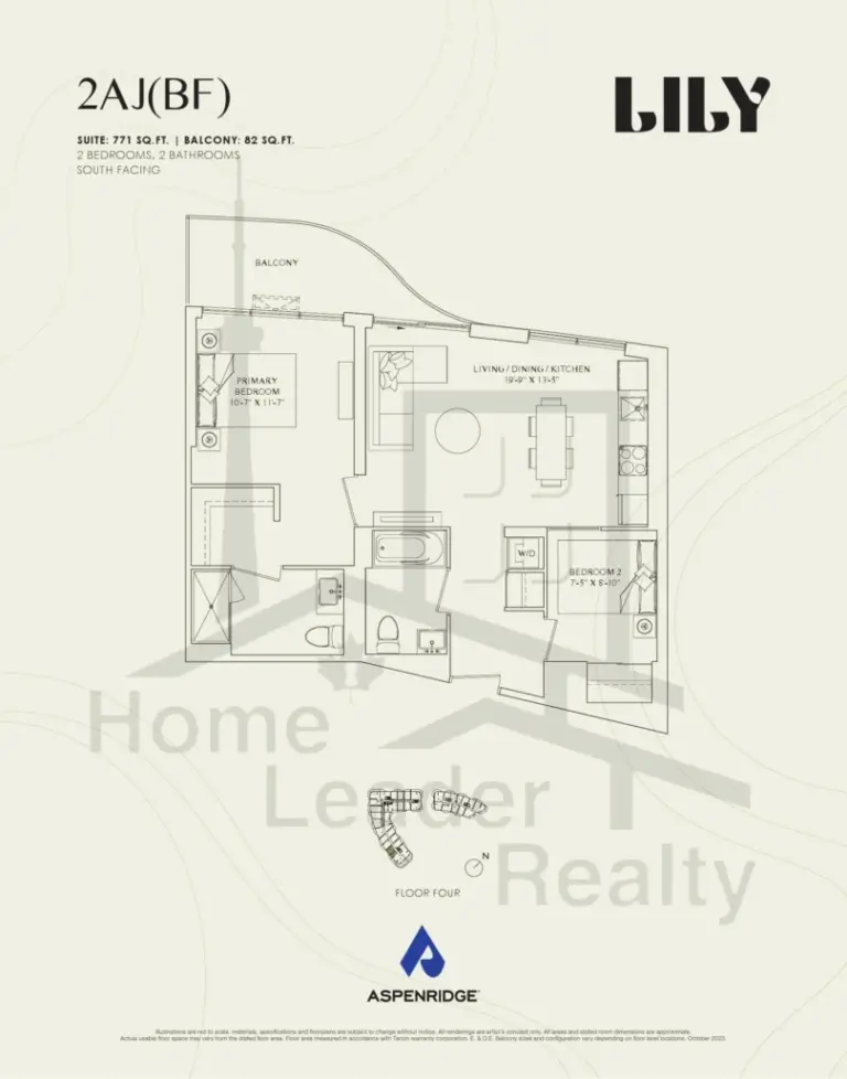 Lily-at-Crosstown-Condos-424-2AJ(BF)-floorplans