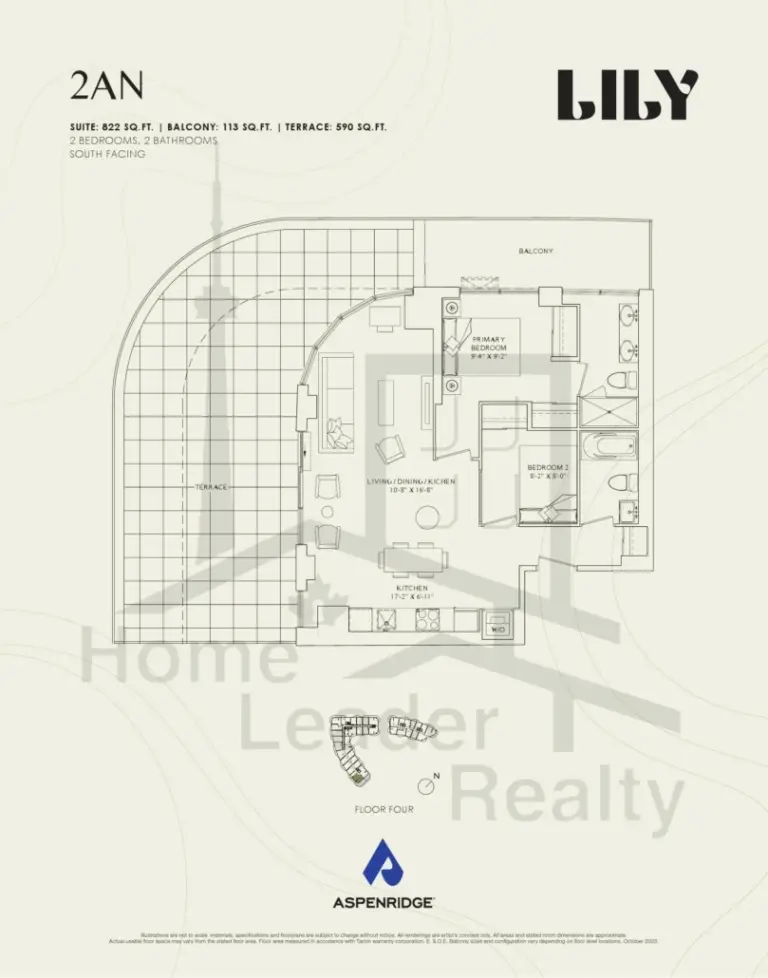 Lily-at-Crosstown-Condos-423-2AN-floorplans