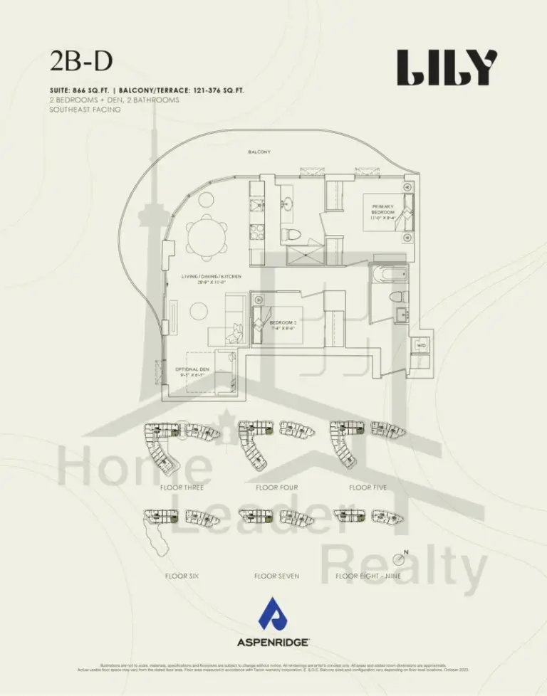 Lily-at-Crosstown-Condos-613-2B-D-floorplans