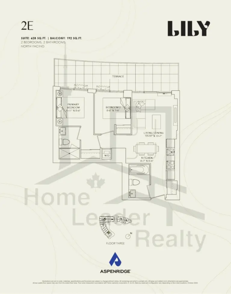 Lily-at-Crosstown-Condos-319-2E-floorplans