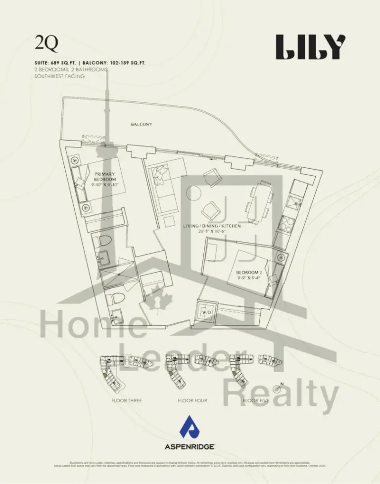 Lily-at-Crosstown-Condos-326-2Q-floorplans