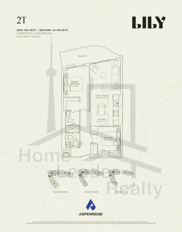 Lily-at-Crosstown-Condos-429-2T-floorplans