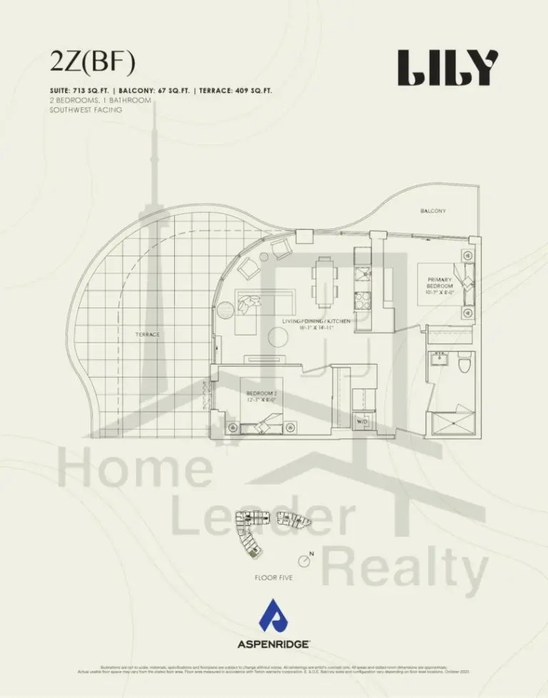 Lily-at-Crosstown-Condos-523-2Z(BF)-floorplans