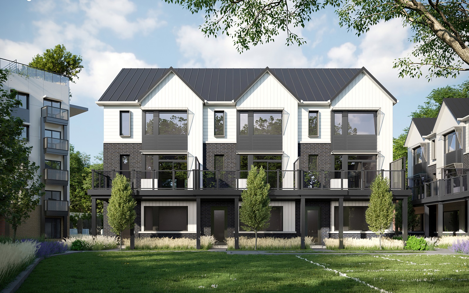Rainwater at 339 Veterans Condos Farmhouse Towns