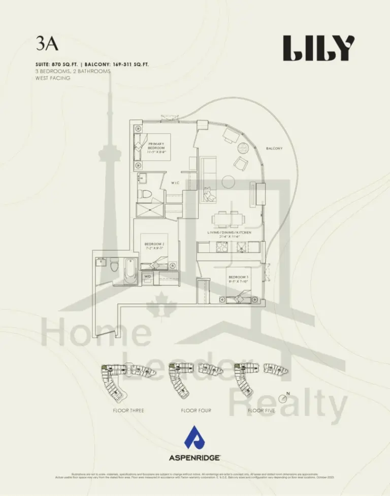 Lily-at-Crosstown-Condos-532-3A-floorplans