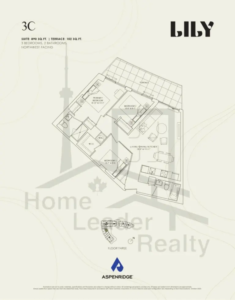 Lily-at-Crosstown-Condos-315-3C-floorplans