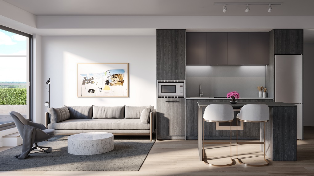 Kitchen-and-Living-with-island-Ombre