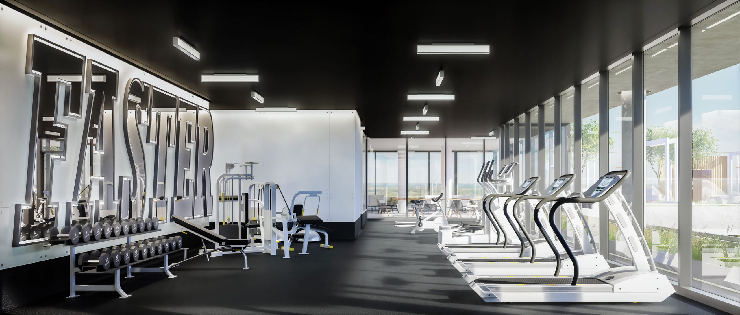 RODEO BUILDING INTERIOR Gym