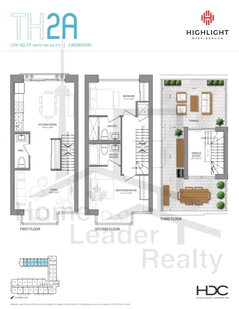 Highlight-Condos-224/TH11-(TH-2A)-floorplan