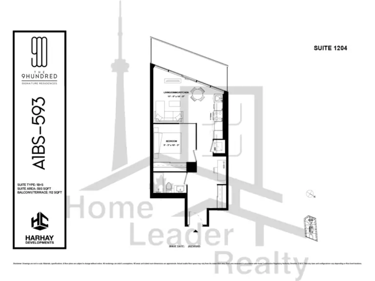 The-9Hundred-Condos-1204-1B+D-floorplan