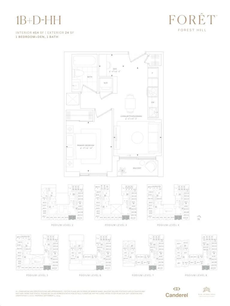 Foret-Condos-Model-1B+D+HH-floorplan