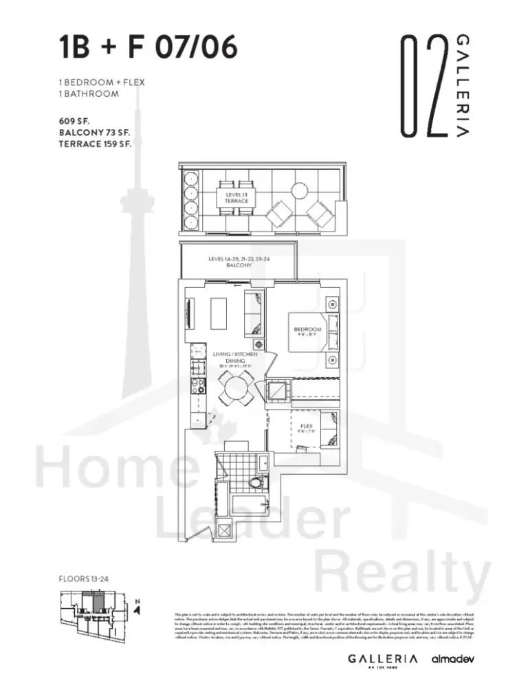 Galleria-02-Condos-Model-1B+F 07/06-floorplan