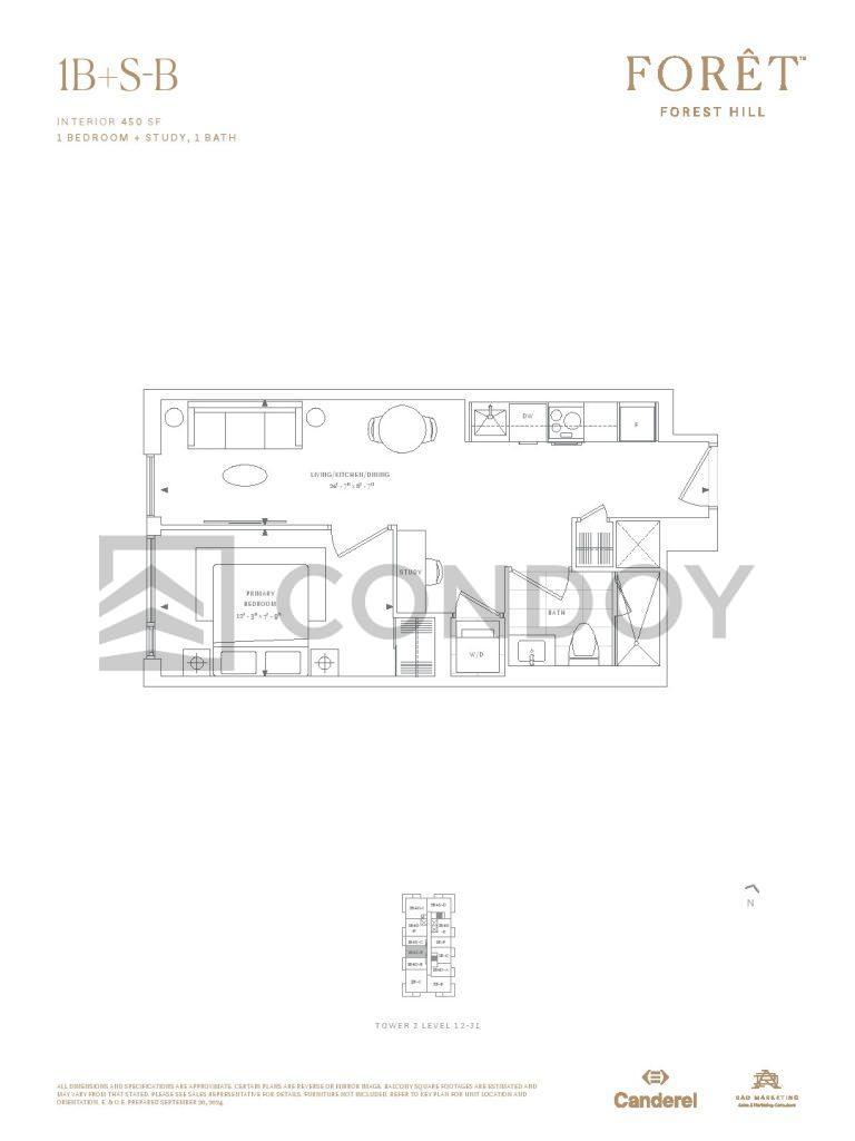 Foret-Condos-Model-1B+S-B-floorplan