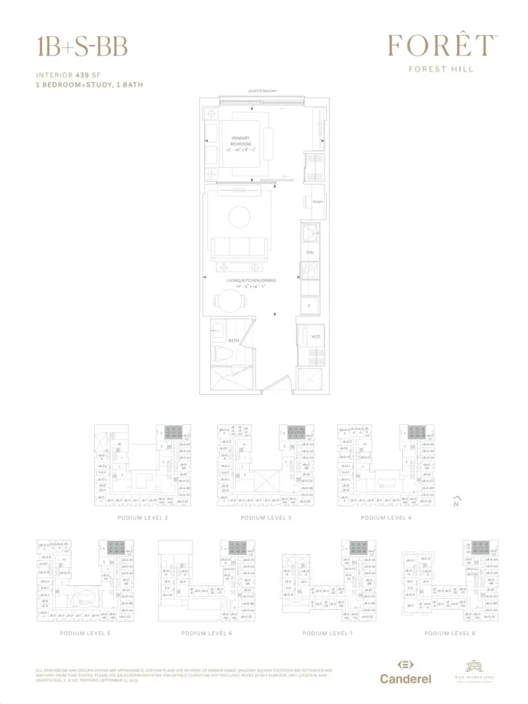 Foret-Condos-Model-1B+S+BB-floorplan