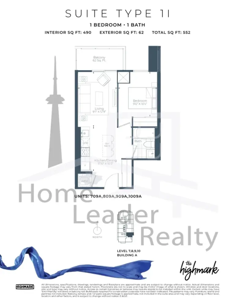 The-Highmark-Condos-709-A-floorplan