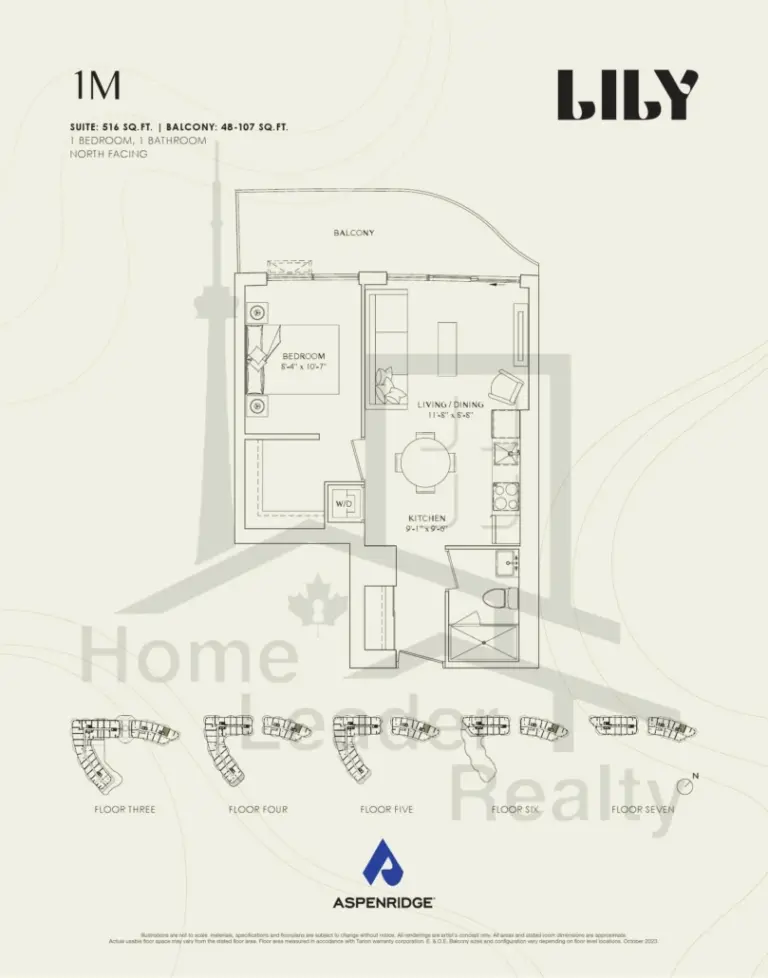 Lily-at-Crosstown-Condos-706-1M-floorplans