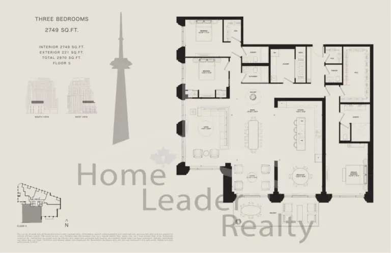 The-Bedford-Condos-2749-SqFt-3B-floorplan