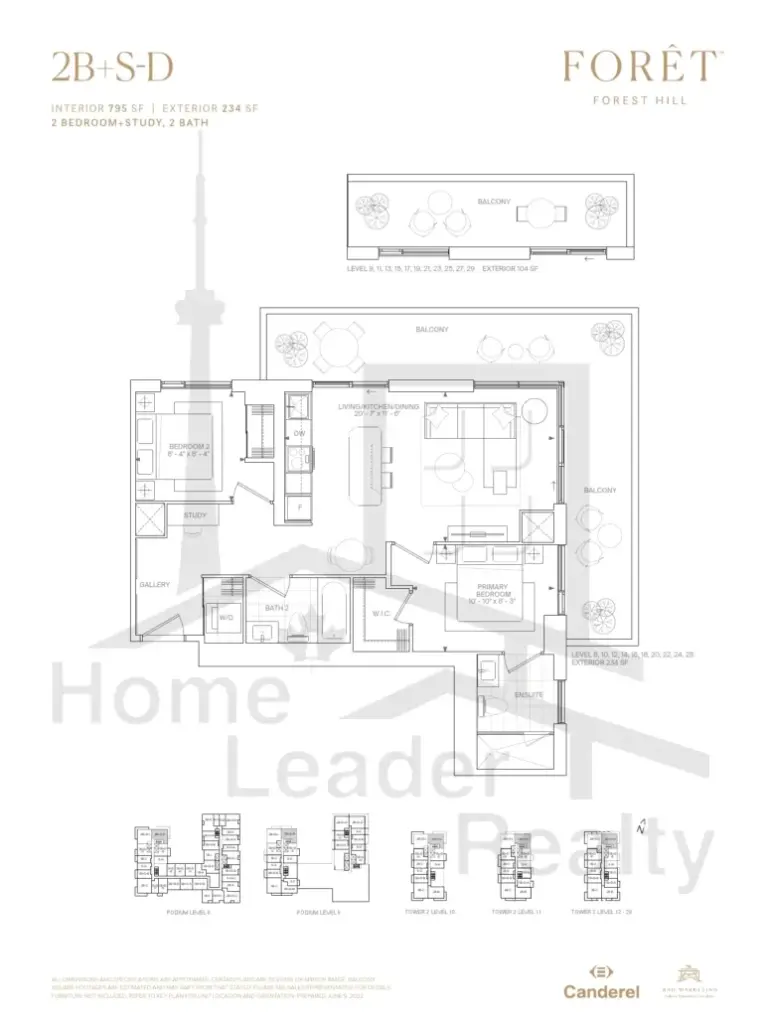 Foret-Condos-Model-2B+S-D-floorplan